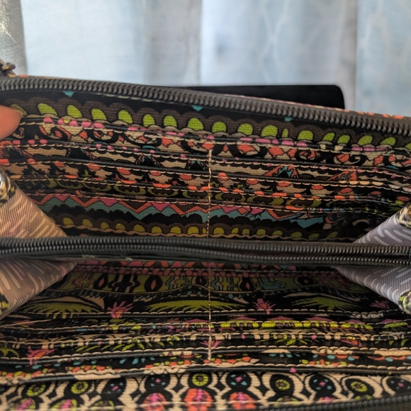 Sakroots Bohemian Black and Pink Wallet with Intricate Design - Picture 2 of 4